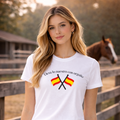 Camiseta mujer blanca “Lleva lo nuestro con orgullo” – TERCIO España